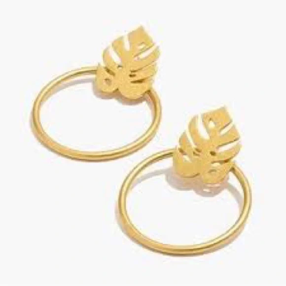 Madewell Monstera Hoop Earrings - Picture 3 of 3